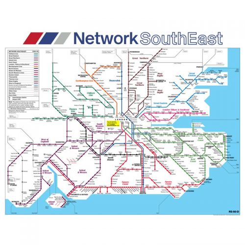 Network SouthEast - Reproduction Carriage Map