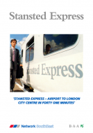 Stansted Express Launch Leaflet Reproduction